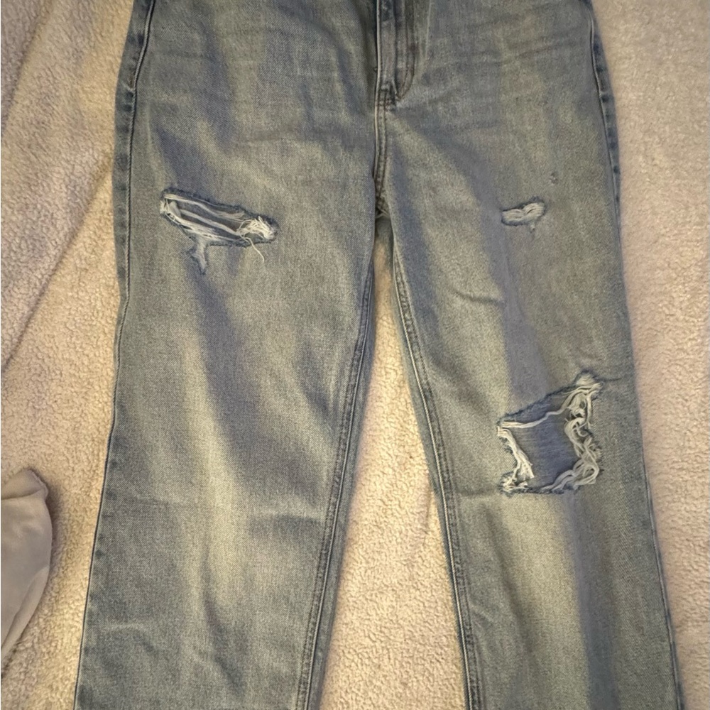 Distressed Light Blue Women's Jeans